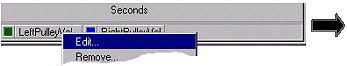 pull-down menu
